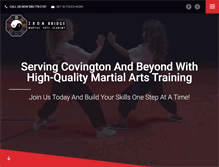 Tablet Screenshot of karatecovington.com
